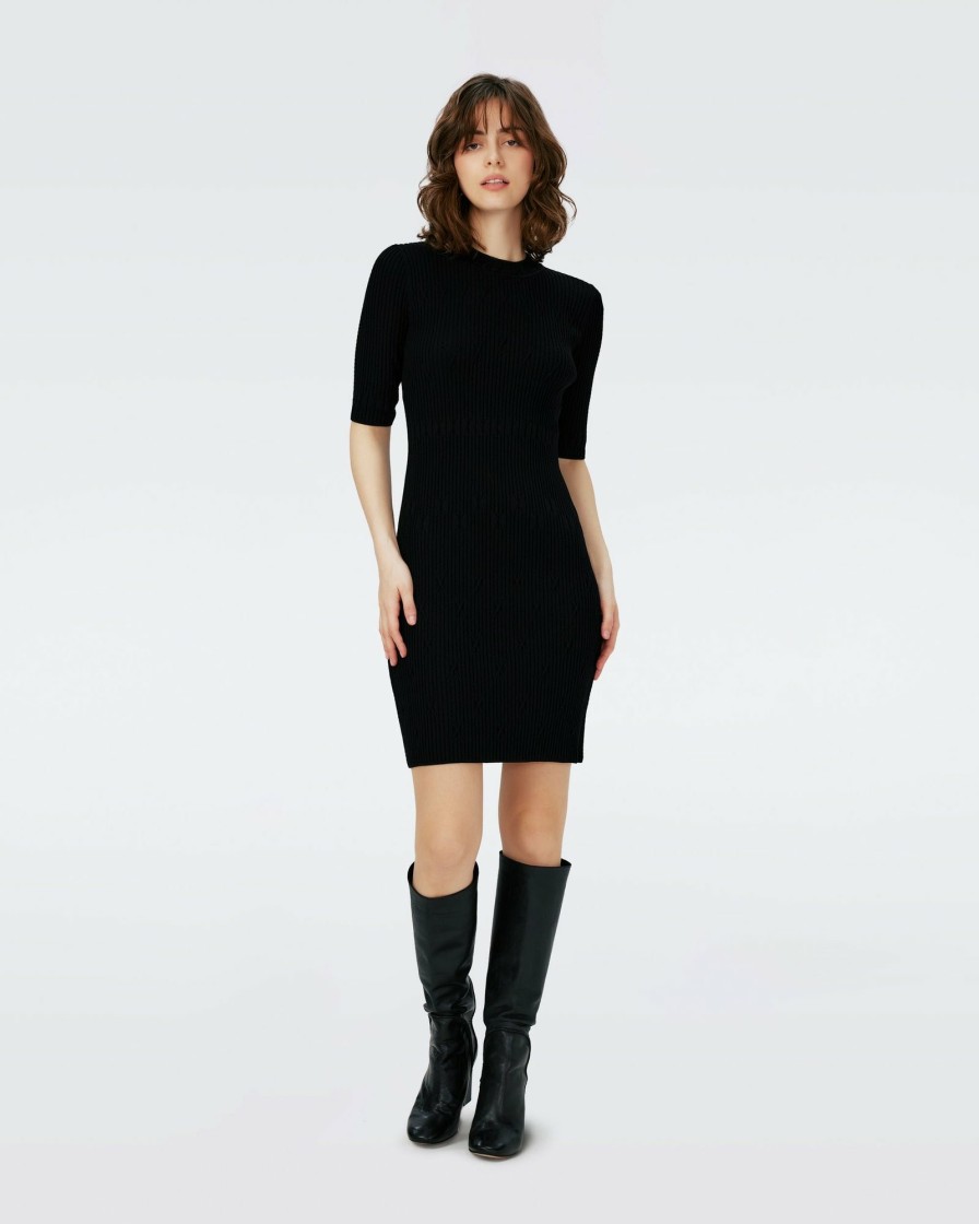 Diane von Furstenberg Short Dresses | Pam Knit Jacquard Dress