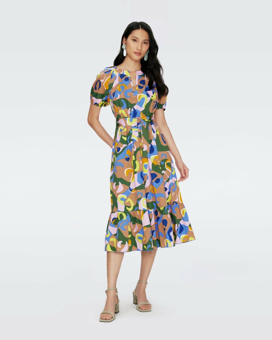 Diane von Furstenberg Midi Dresses | Lindy Cotton Dress