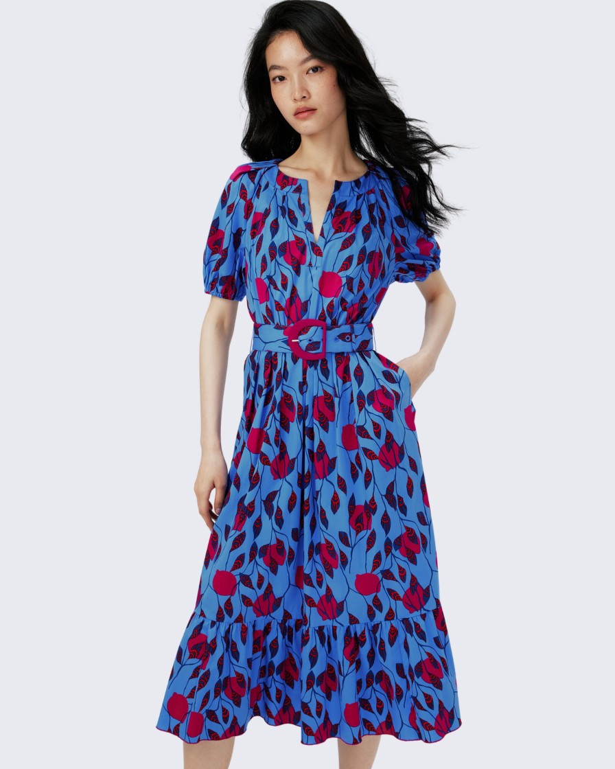 Diane von Furstenberg Midi Dresses | Lindy Cotton Dress