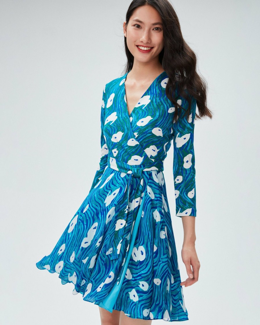 Diane von Furstenberg Short Dresses | Irina Silk Jersey Wrap Dress