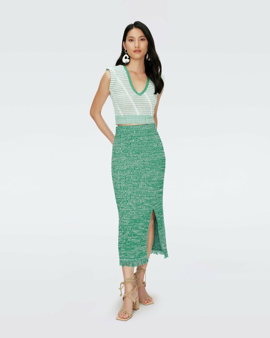 Diane von Furstenberg All Separates | Emmie Crochet Skirt