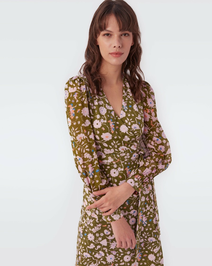 Diane von Furstenberg Mini Wrap Dresses | Gala Silk Jersey Mini Wrap Dress