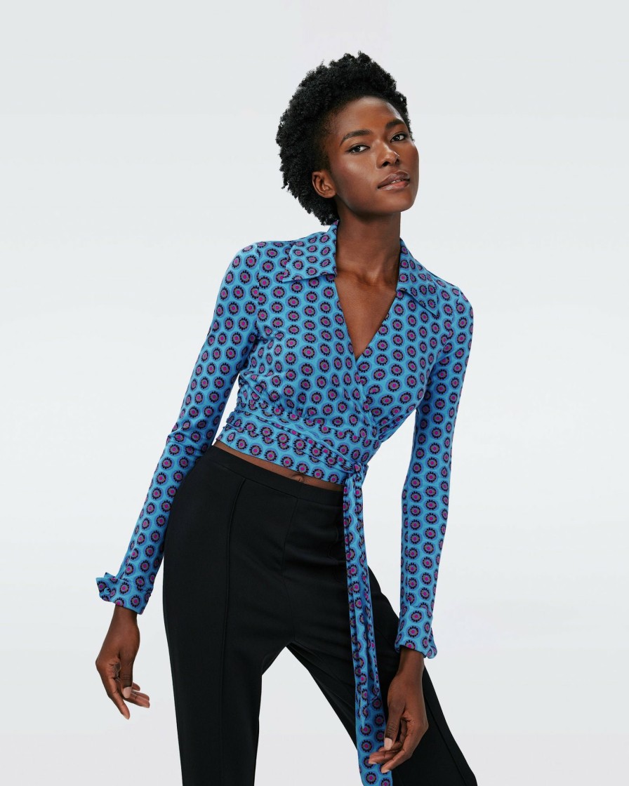 Diane von Furstenberg All Separates | Dvf Bobbie Top In Flower Tie Barrier Reef