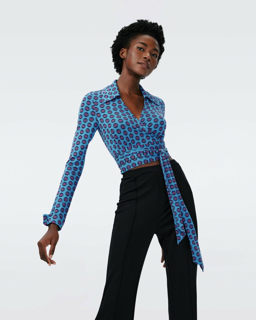 Diane von Furstenberg All Separates | Dvf Bobbie Top In Flower Tie Barrier Reef