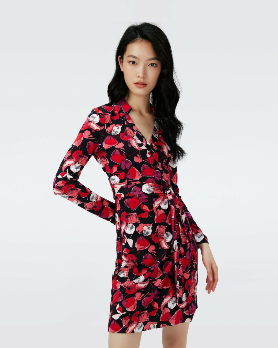 Diane von Furstenberg Short Dresses | Jeanne Silk Jersey Wrap Dress