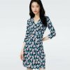 Diane von Furstenberg Short Dresses | Dvf New Julian Two Dress In Fortune Vine Ivory