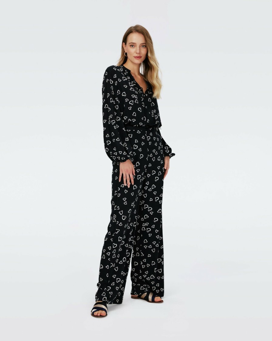 Diane von Furstenberg Black Dresses | Sarina Pants