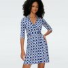 Diane von Furstenberg Short Dresses | Jeanne Silk Jersey Wrap Dress