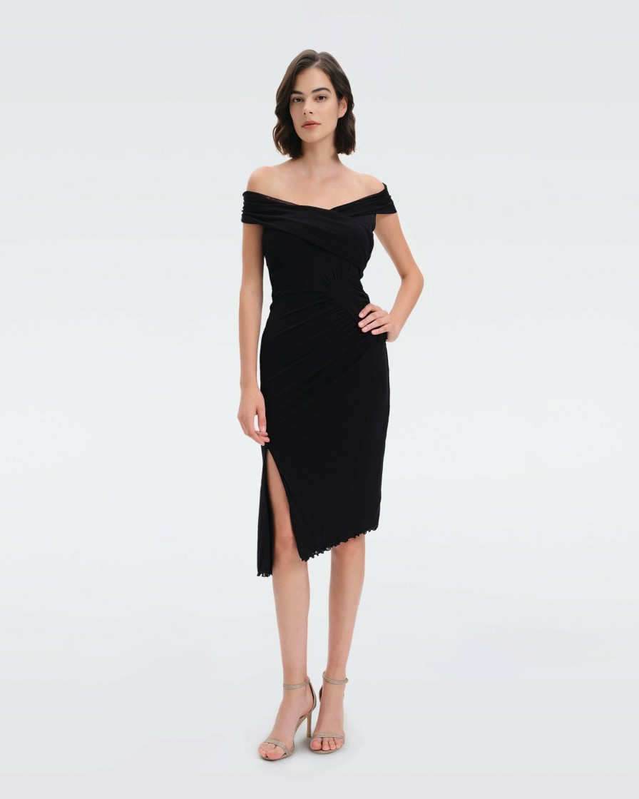 Diane von Furstenberg Knee Length Dresses | Lovinia Mesh Dress