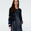 Diane von Furstenberg Black Dresses | Dvf Ernest Cardigan In Stripe Blue