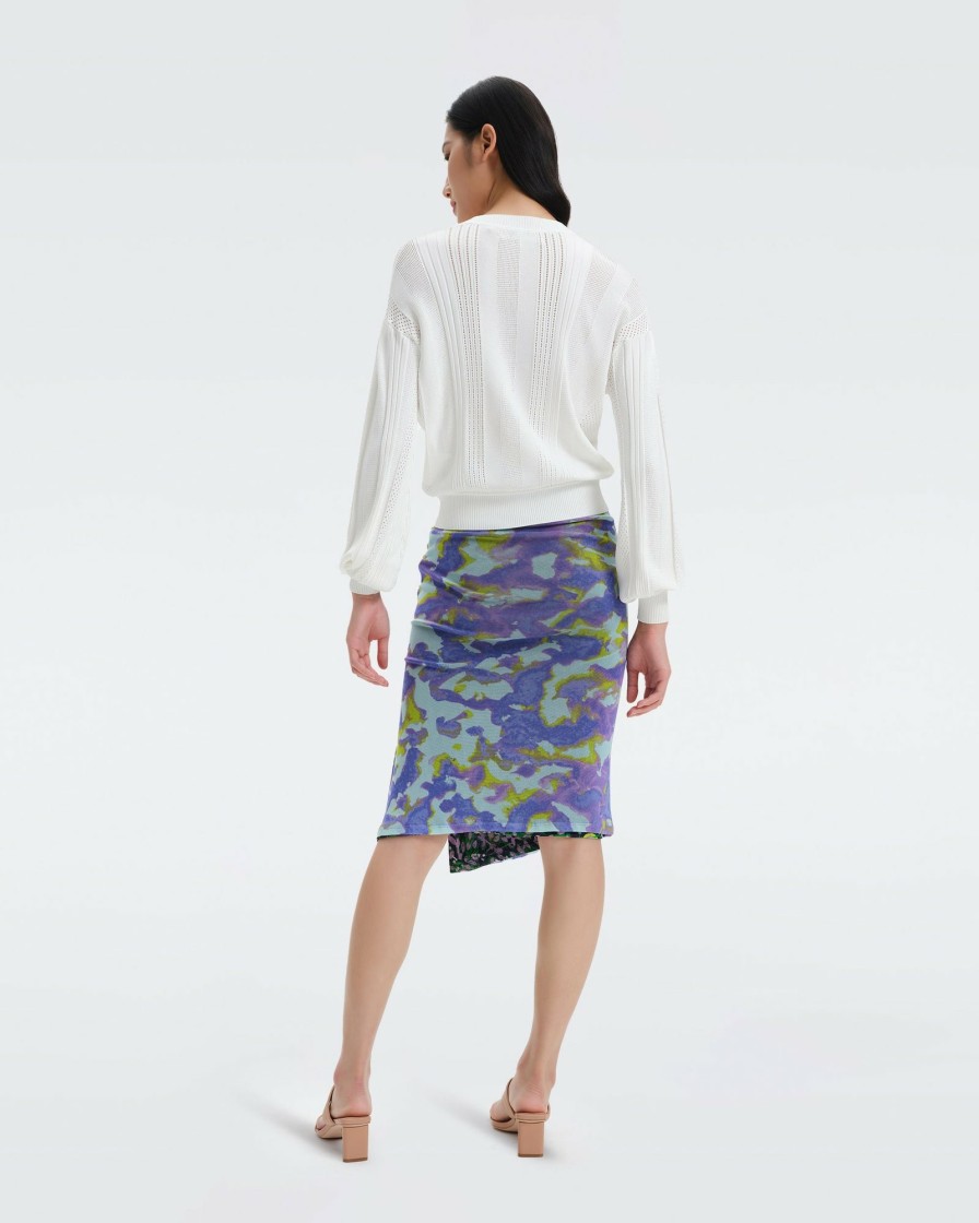 Diane von Furstenberg Mesh Shop | Dariella Reversible Mesh Skirt