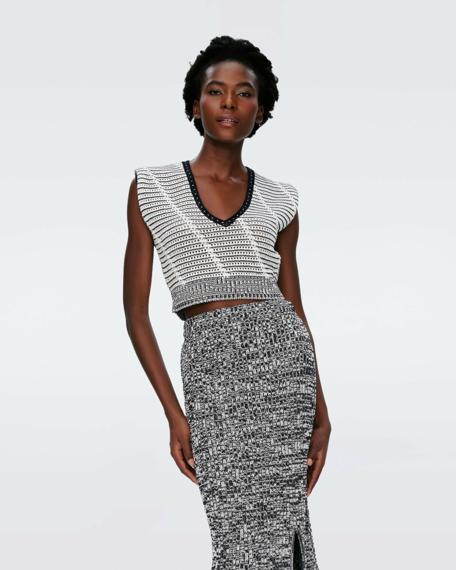 Diane von Furstenberg All Separates | Claud Crochet Top