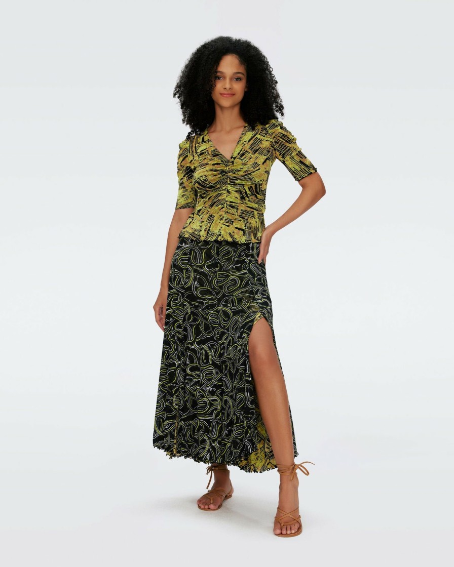 Diane von Furstenberg All Separates | Louis Reversible Mesh Skirt