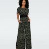 Diane von Furstenberg Black Dresses | Andra Mesh Jumpsuit