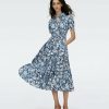 Diane von Furstenberg Midi Dresses | Queena Cotton Dress