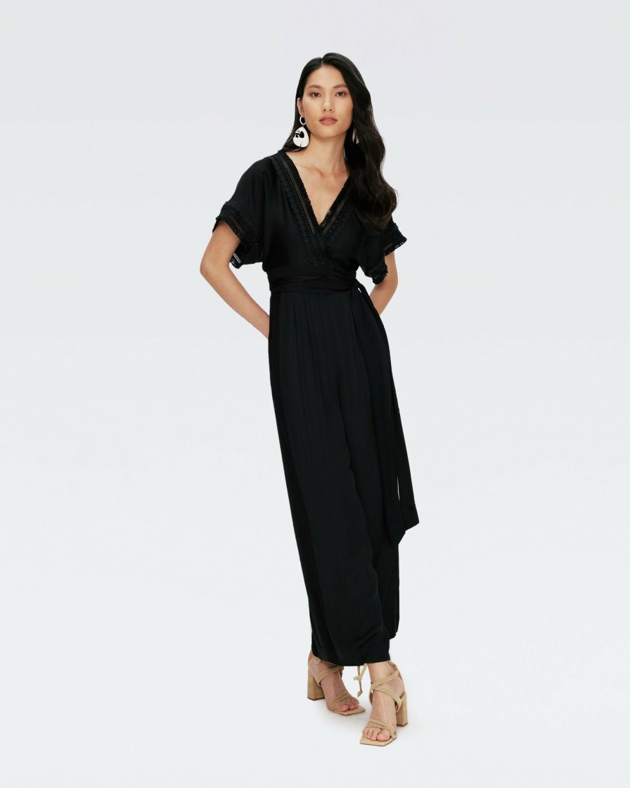 Diane von Furstenberg Black Dresses | Dechen Jumpsuit