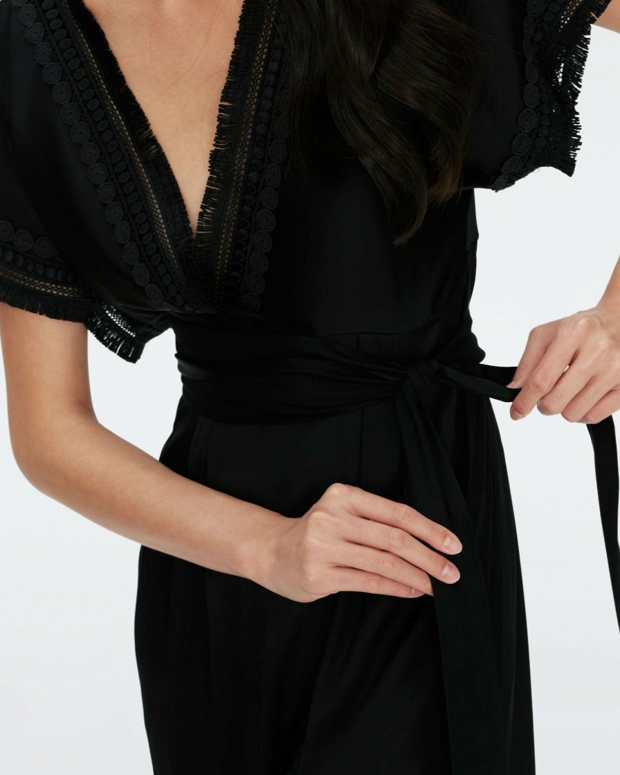 Diane von Furstenberg Black Dresses | Dechen Jumpsuit