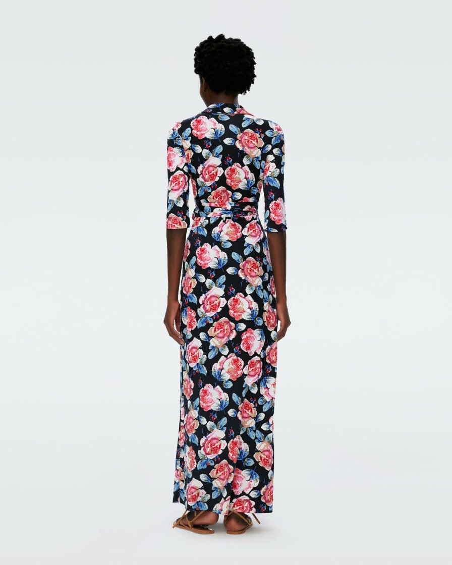 Diane von Furstenberg Maxi Dresses | Abigail Silk Jersey Maxi Wrap Dress