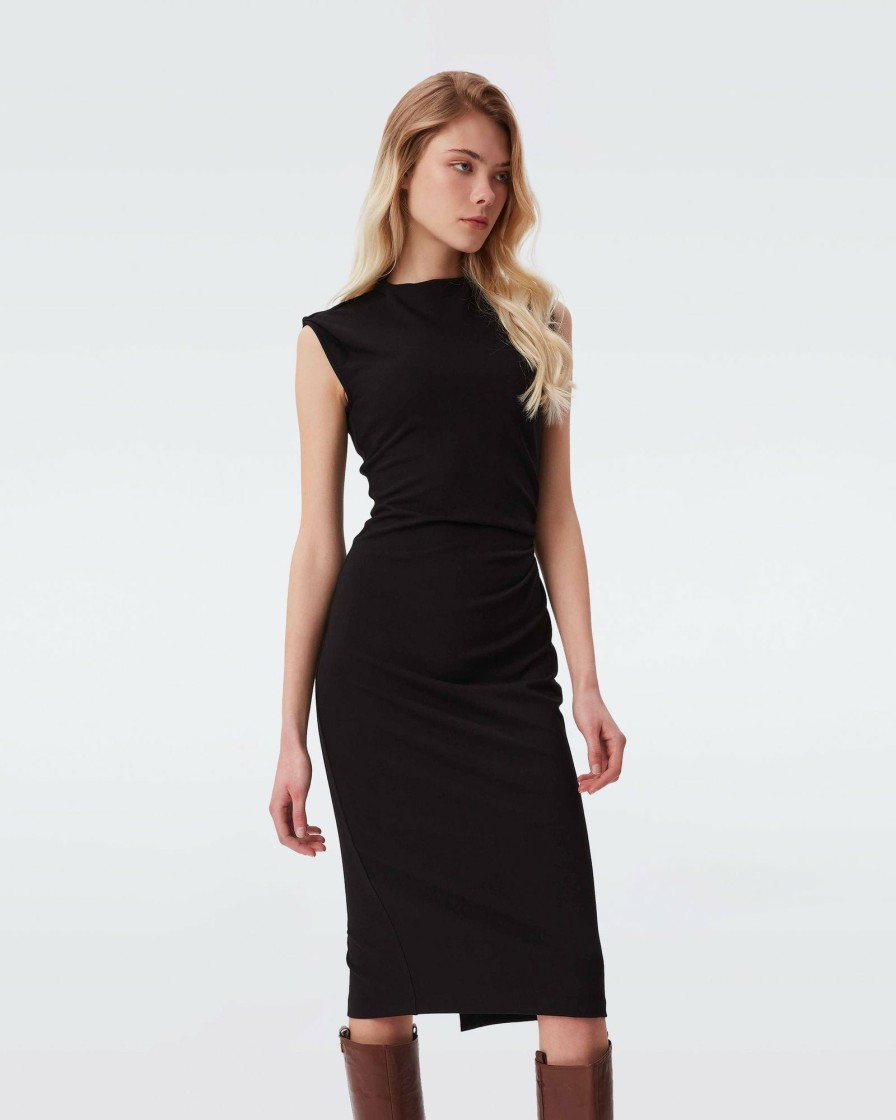 Diane von Furstenberg Knee Length Dresses | Darrius Sleeveless Jersey Dress