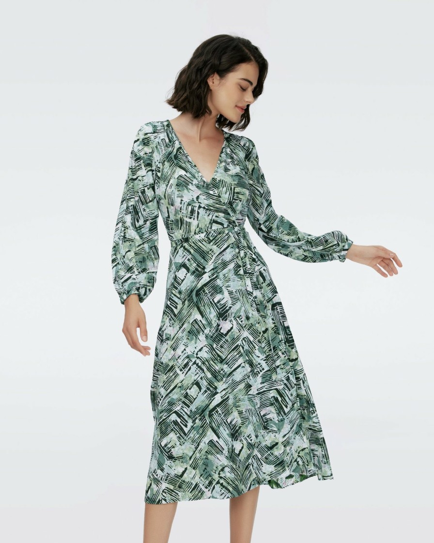 Diane von Furstenberg Midi Dresses | Leo Reversible Wrap Dress