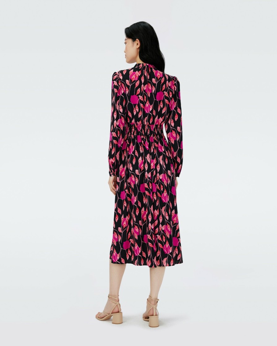 Diane von Furstenberg Midi Dresses | Erica Long Sleeve Midi Dress