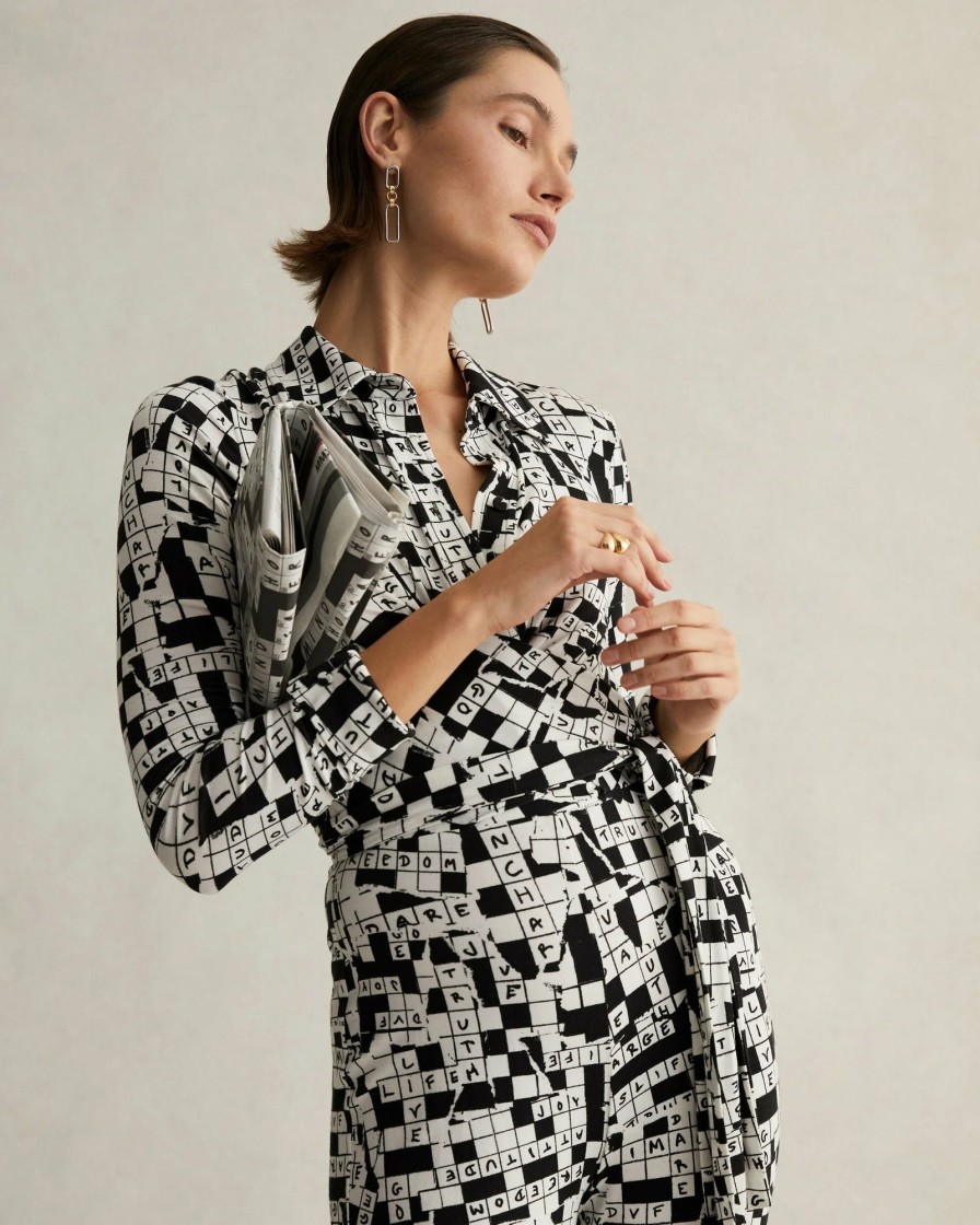 Diane von Furstenberg Jumpsuits & Rompers | Michelle Jumpsuit In Tiny Dvf 50Th Crossword Ivory