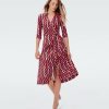 Diane von Furstenberg Midi Dresses | Abigail Silk Jersey Midi Wrap Dress