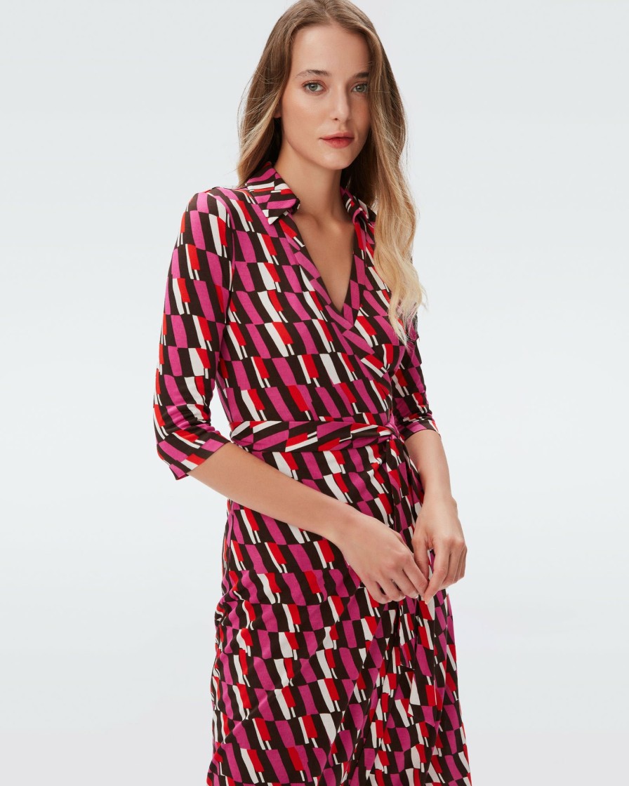 Diane von Furstenberg Midi Dresses | Abigail Silk Jersey Midi Wrap Dress