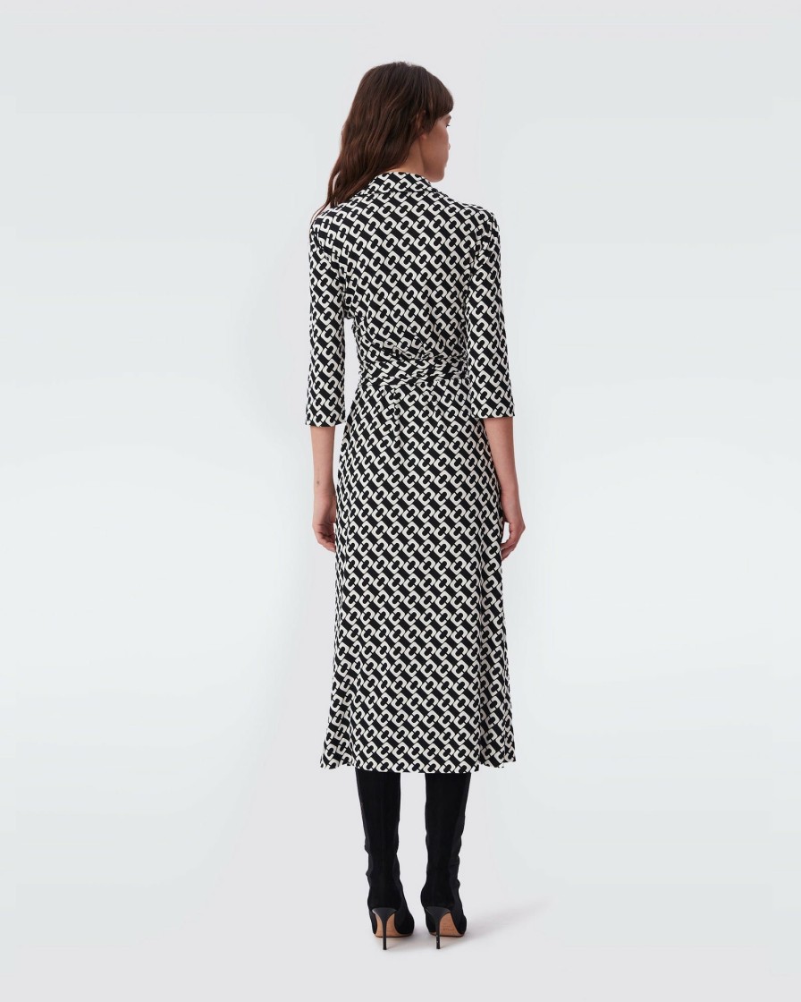 Diane von Furstenberg Midi Dresses | Abigail Silk Jersey Midi Wrap Dress