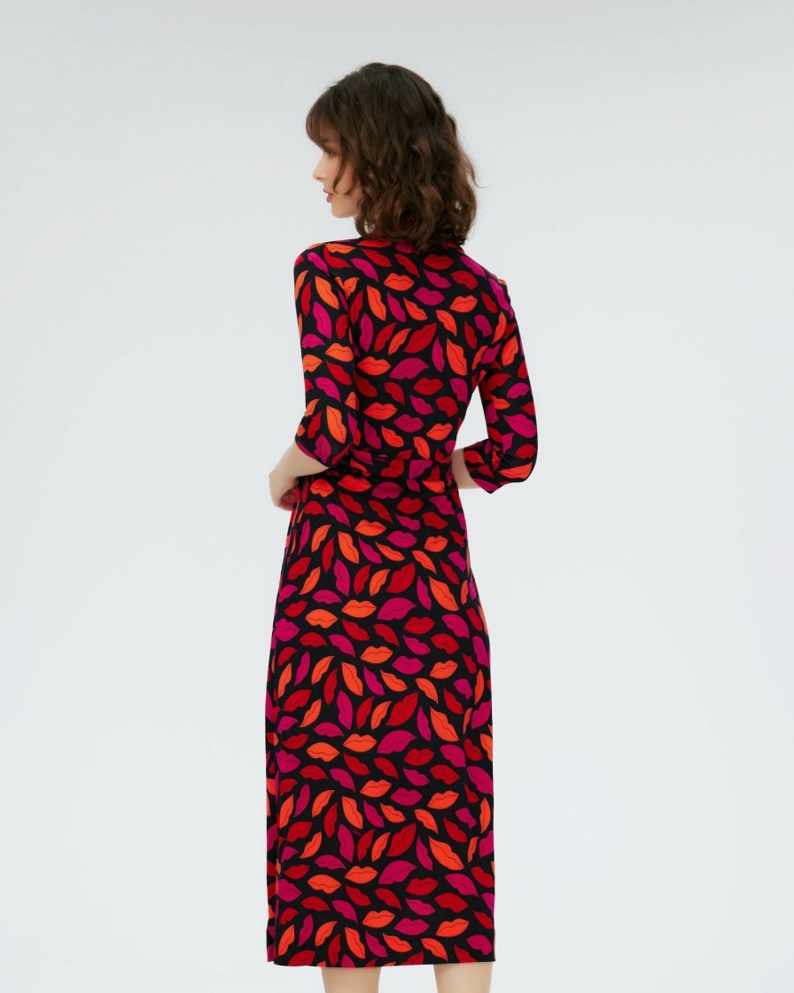 Diane von Furstenberg Midi Dresses | Abigail Silk Jersey Midi Wrap Dress