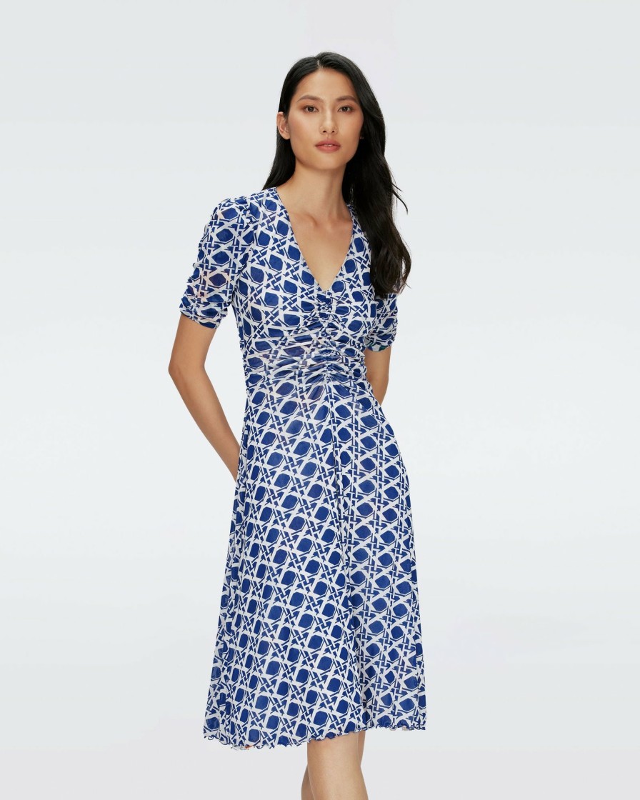 Diane von Furstenberg Knee Length Dresses | Koren Reversible Mesh Dress