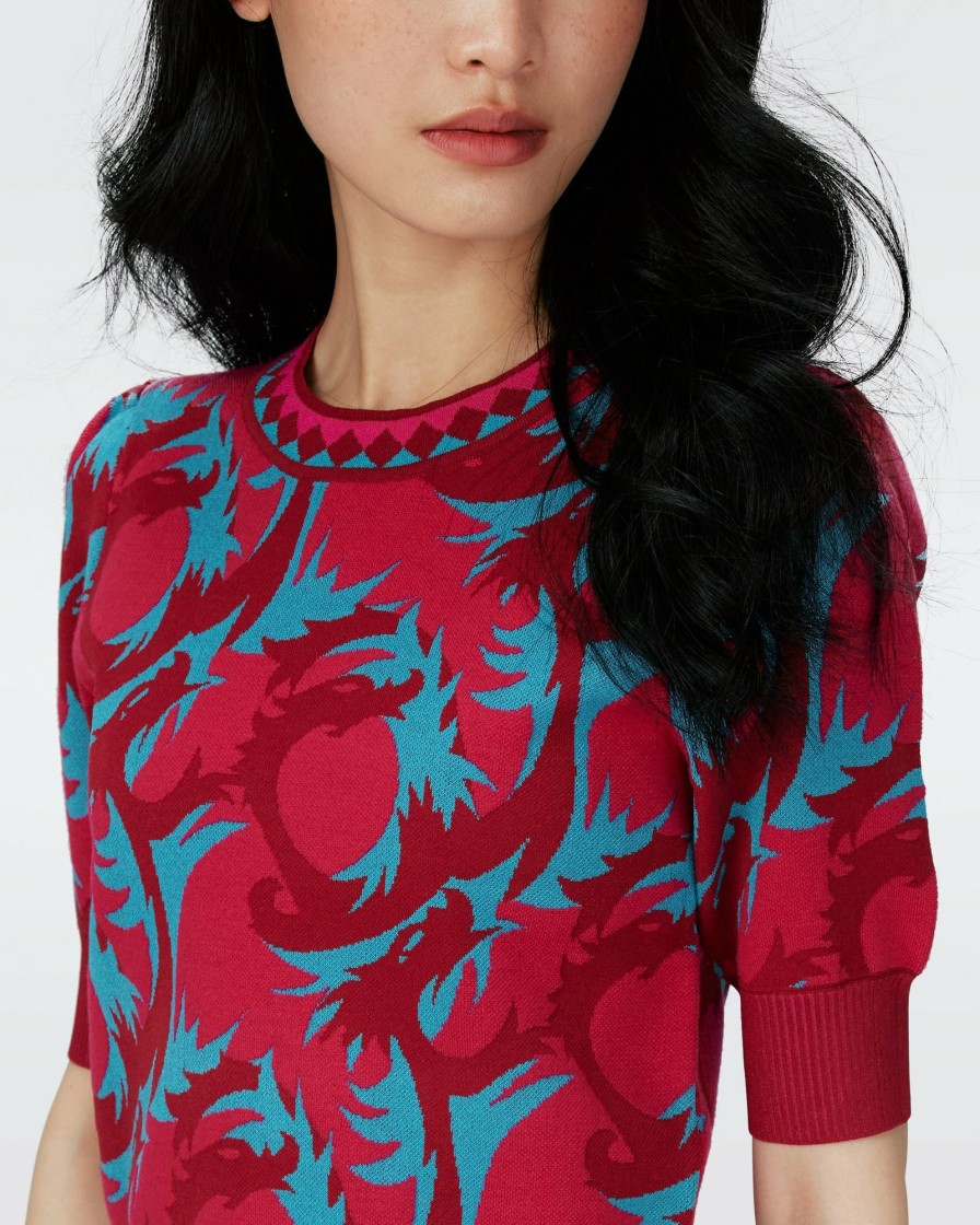 Diane von Furstenberg All Separates | Dvf Hudson Sweater In Dragon Jade