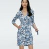 Diane von Furstenberg Short Dresses | Julian Silk Jersey Wrap Dress