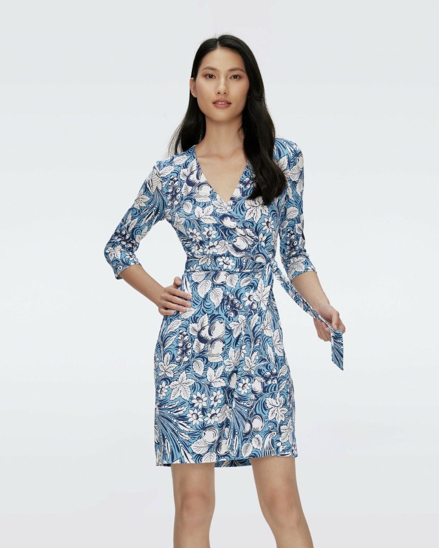 Diane von Furstenberg Short Dresses | Julian Silk Jersey Wrap Dress