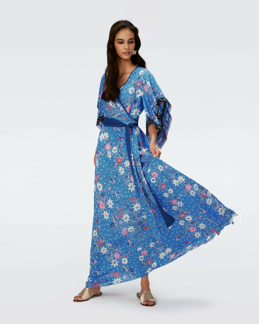 Diane von Furstenberg Maxi Dresses | Gary Faux Wrap Dress