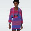 Diane von Furstenberg All Separates | Dvf Rema Cardigan In Multicolor Zigzag Strip Pk/Bu