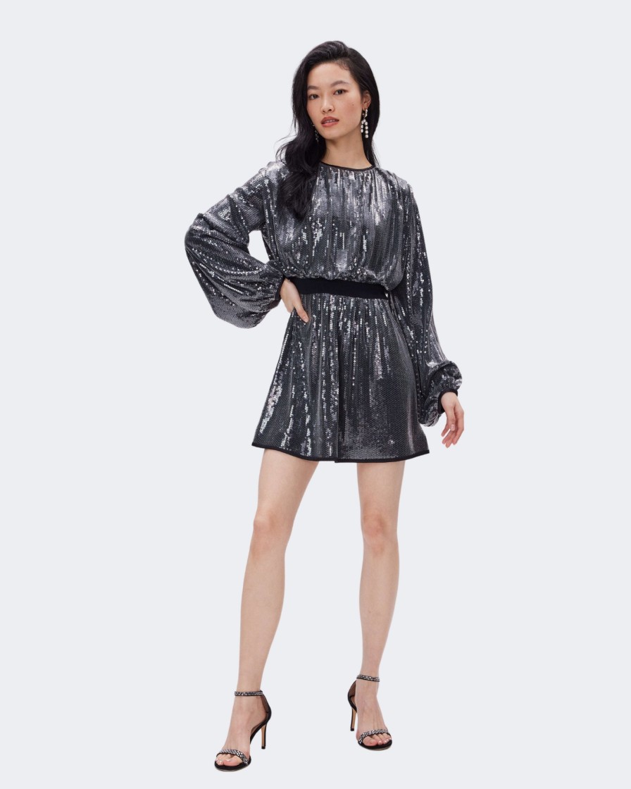 Diane von Furstenberg Mesh Shop | Moana Sequin Mesh Dress