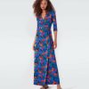 Diane von Furstenberg Maxi Wrap Dresses | Abigail Silk Jersey Maxi Wrap Dress