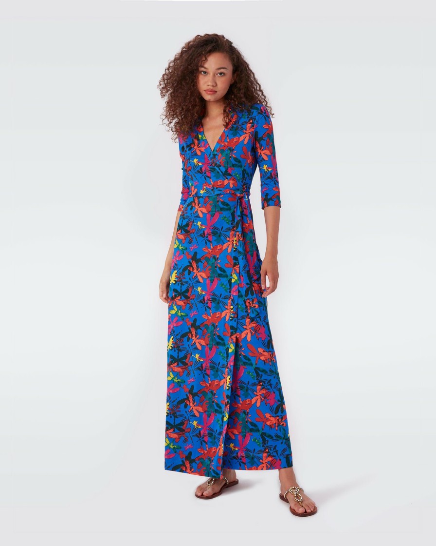 Diane von Furstenberg Maxi Wrap Dresses | Abigail Silk Jersey Maxi Wrap Dress