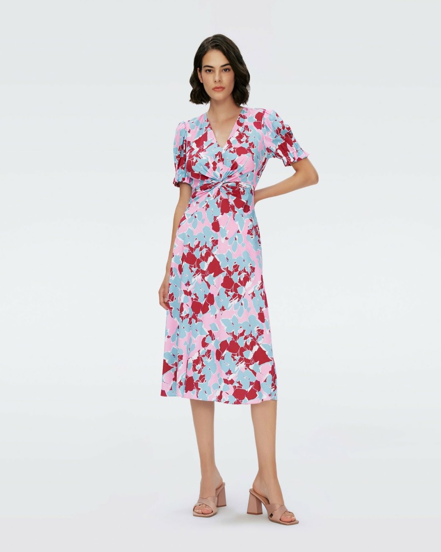 Diane von Furstenberg Midi Dresses | Anaba Short Sleeve Dress