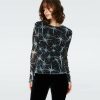 Diane von Furstenberg All Separates | Logan Metallic Mesh Top