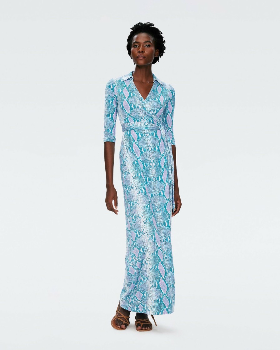 Diane von Furstenberg Maxi Dresses | Abigail Silk Jersey Maxi Wrap Dress