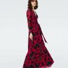 Diane von Furstenberg Maxi Dresses | Dvf Anne Dress In China Vine Poison Pink Lg