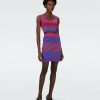 Diane von Furstenberg All Separates | Dvf Arpita Top In Multicolor Zigzag Strip Pk/Bu