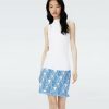 Diane von Furstenberg All Separates | Dvf Alejandra Skirt In Dvf Logo Blue