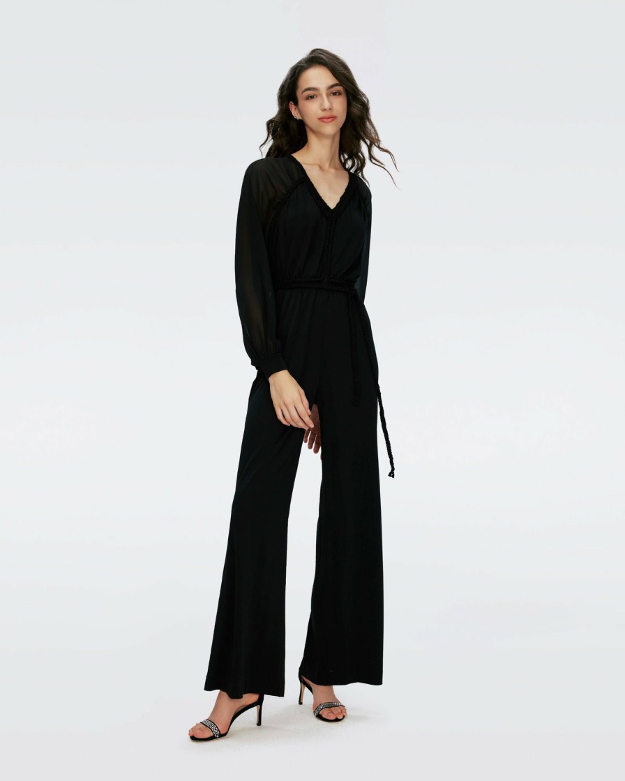 Diane von Furstenberg Black Dresses | Ophelia Jumpsuit