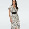 Diane von Furstenberg Knee Length Dresses | Violla Wrap Dress