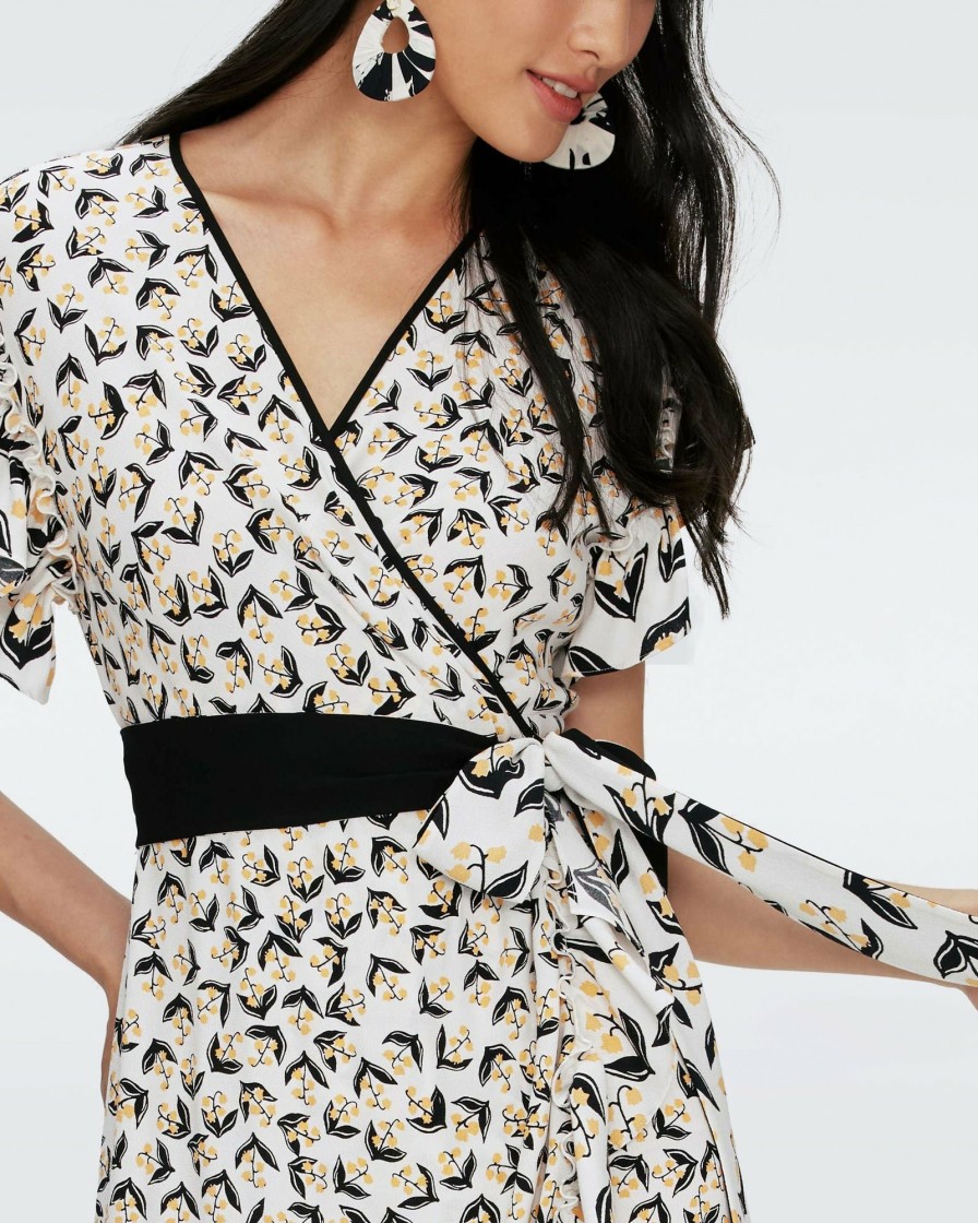 Diane von Furstenberg Knee Length Dresses | Violla Wrap Dress