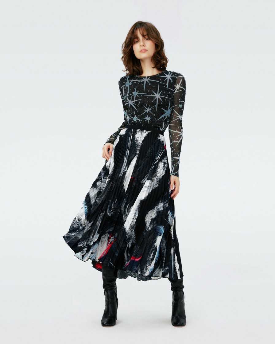 Diane von Furstenberg Black Dresses | Mykola Skirt